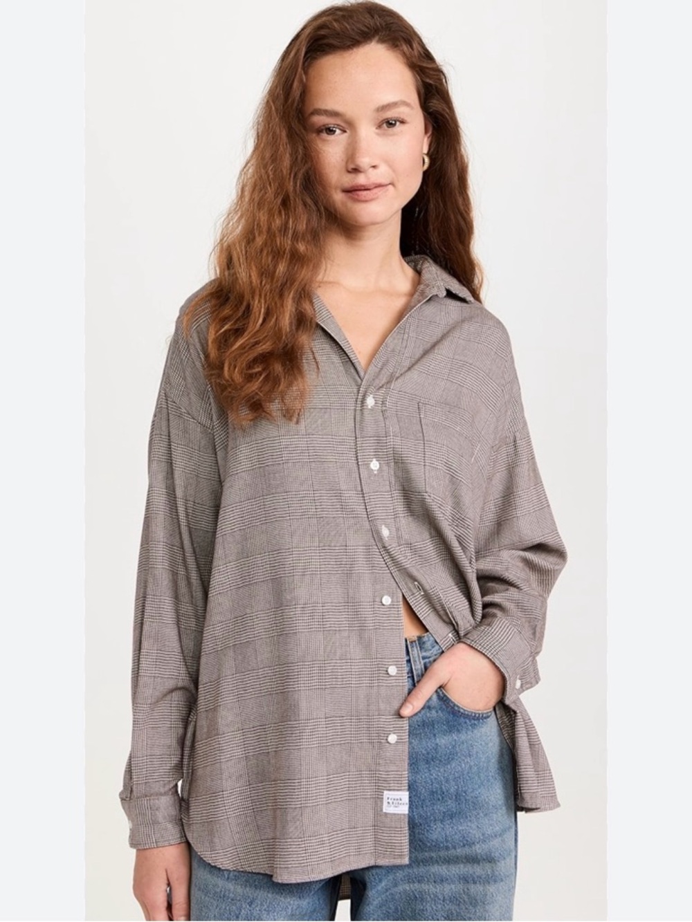 Frank & Eileen Barry Tailored Oversized Button-Up